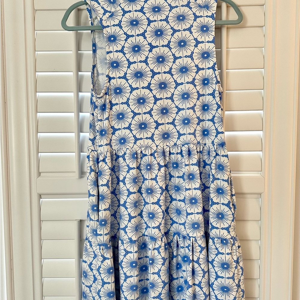 Mahi Gold - Blue Floral Sleeveless Lauren Dress, Size XS - Picture 8 of 11